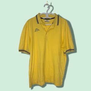 Kappa Yellow and  Blue Polo Size:Large